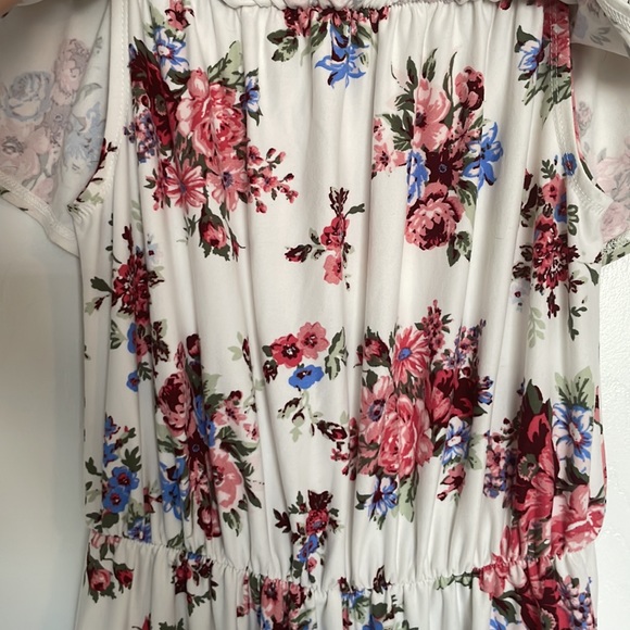 No Comment NY.LA ruffle shoulder cropped wide leg jumpsuit - Picture 4 of 7